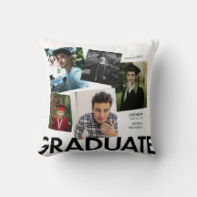Graduate Fotos Vit Monogram 3 Kastkudde