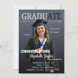 GraduATE Magazine Omslag Examen Fest Inbjudningar