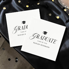 Graduate Modern Simple Graduation Party Pappersservett