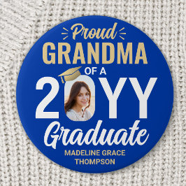 Graduate Photo Proud Grandma Royal Blue and Gold Knapp