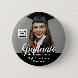 Graduate Photo School Logo Modern Graduation Knapp