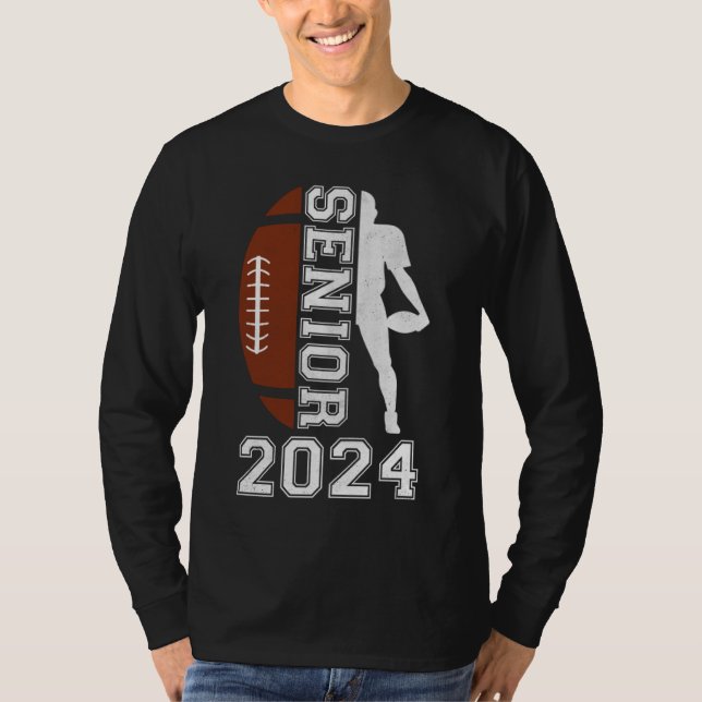 Graduate Senior Class 2024 Graduation American Foo T Shirt (Framsida)