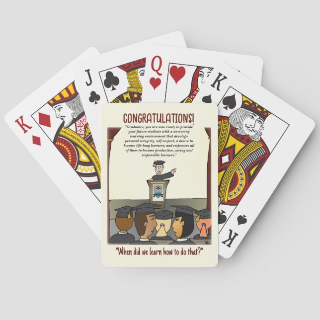 Graduates Playing Cards Casinokort (Baksidan)