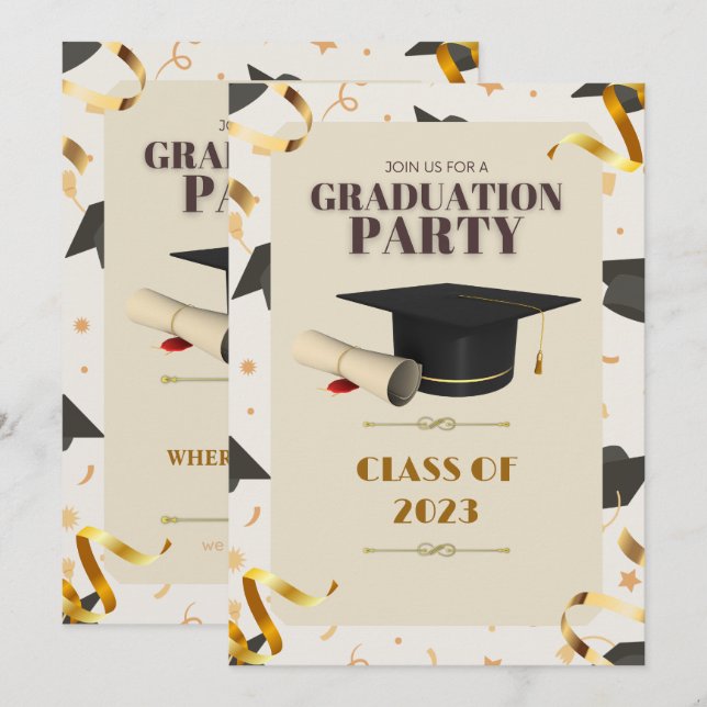 GRADUATION 2023: CELEBRATE YOUR HARD-EARNED SUCCES INBJUDNINGAR (Fram/baksida)
