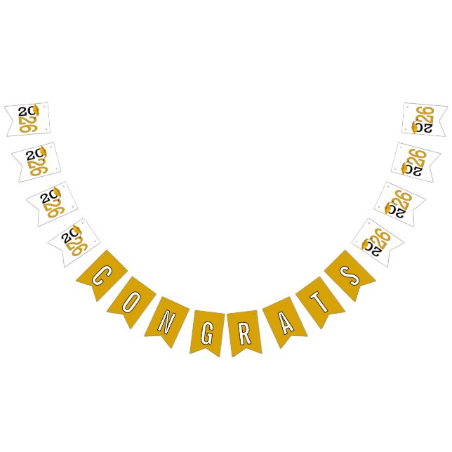 Graduation 2026 Gold and Black  Vimplar (Alla)