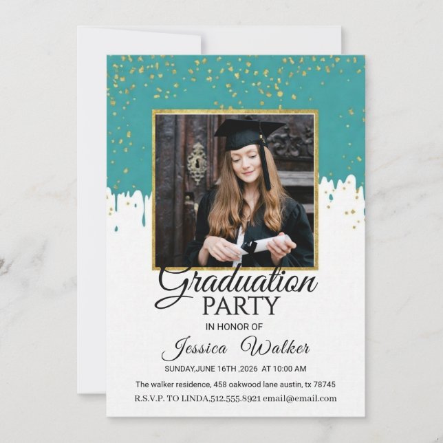  Graduation  2026 Party Invitation  Inbjudningar (Framsida)