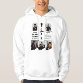 Graduation 5 Photo Celebration Graduate Template Hoodie