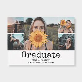 Graduation 6 Photo Vintage Invitation Inbjudningar