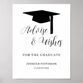 Graduation Advise & Wishes Graduate Poster