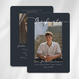 Graduation Announcement and Invitation with Photo Inbjudningar