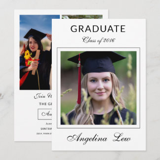 Graduation Announcement Card Template Meddelande