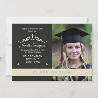 Graduation Announcement Card Template Meddelande