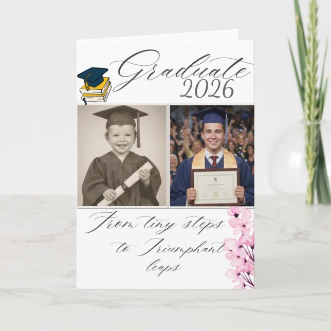 Graduation announcement  kort (Framsida)