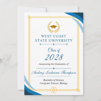 Graduation Announcements Without Photo Meddelande