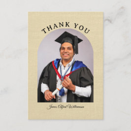 Graduation Arch Thank You card Kort