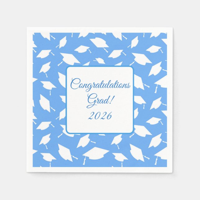 Graduation Cap Napkins Pappersservett (Framsidan)