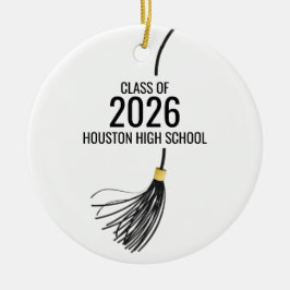 Graduation Cap Tassel Julgransprydnad Keramik