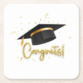 Graduation Celebration Collection Underlägg Papper Kvadrat