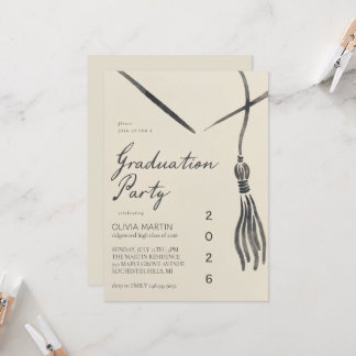 Graduation Celebration Invitation Party Template Inbjudningar
