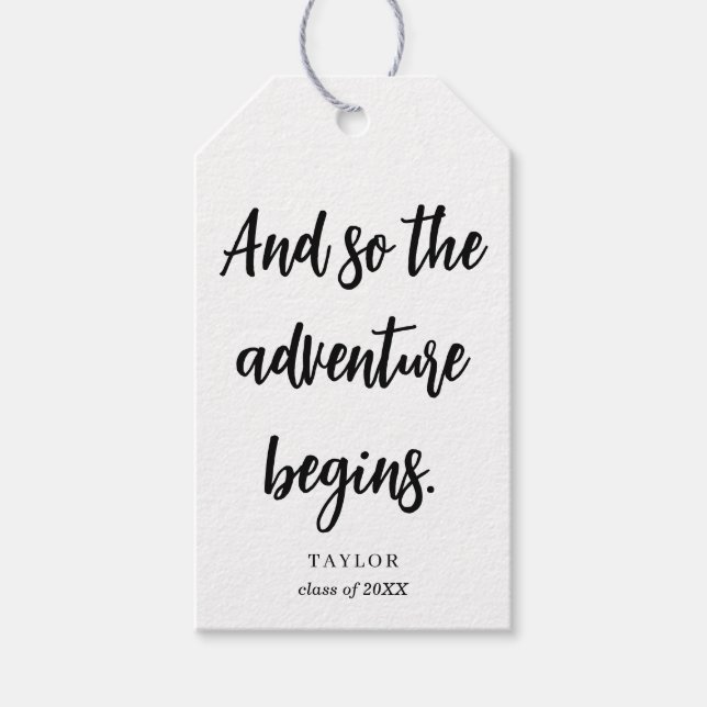 Graduation Centerpiece Grad Party 2026 Decoration  Presentetikett (Framsidan)