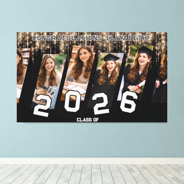  Graduation  Custom Canvas with Photo Collage (Insitu (trägolv))