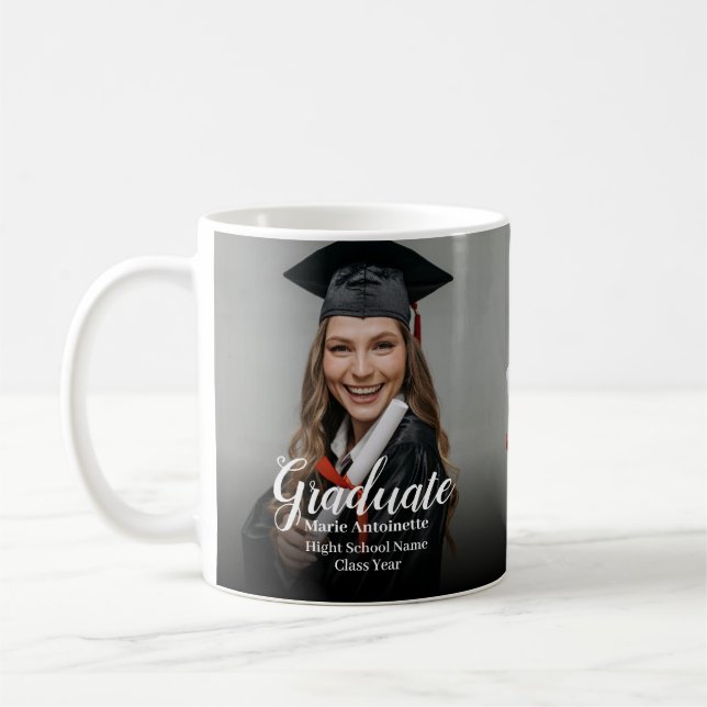 Graduation Gifts Class Graduate Photo Kaffemugg (Vänster)