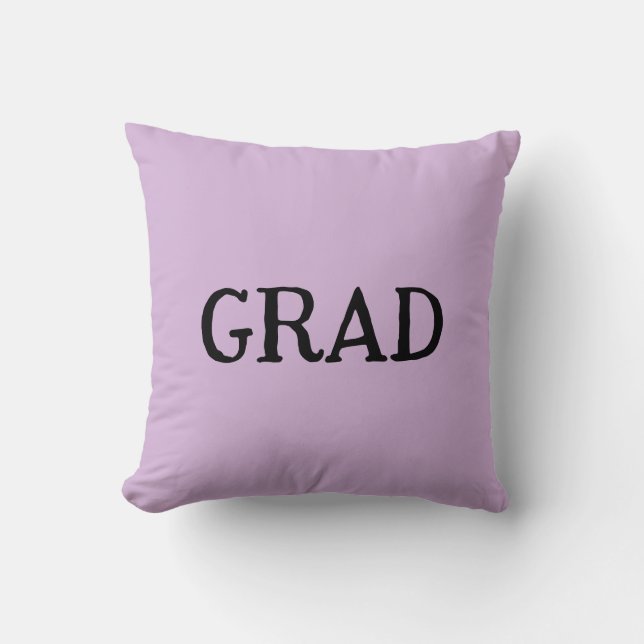 Graduation grad name purple pastel congrats 20XX n Kudde (Framsida)