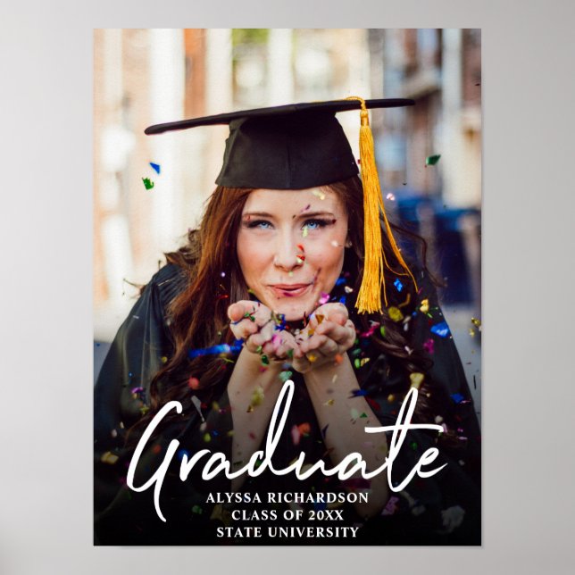 Graduation Graduate Photo Typography Poster V2 (Framsidan)