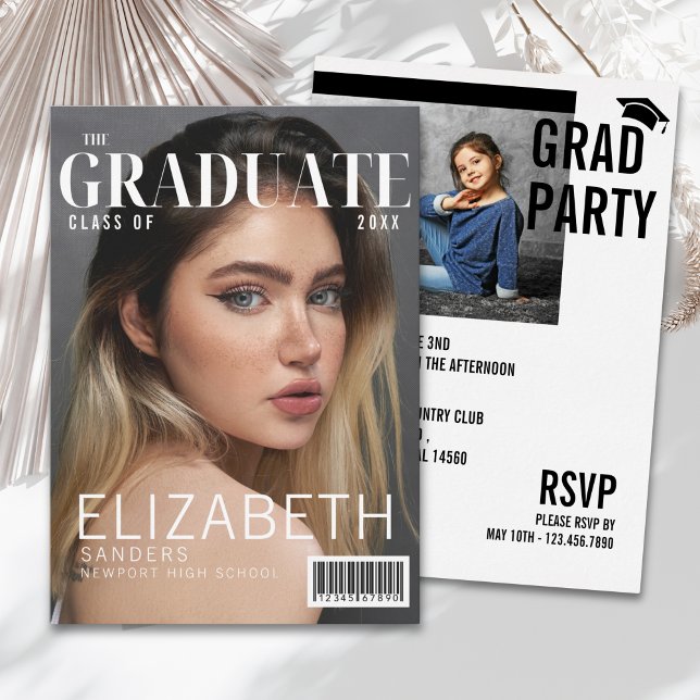 Graduation - Inspired by Magazine Cover Inbjudningar (Skapare uppladdad)