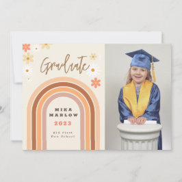 Graduation Invitation i Groovy Rainbow-design Inbjudningar