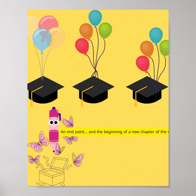 Graduation Invite – New Chapter Begins Poster (Framsidan)