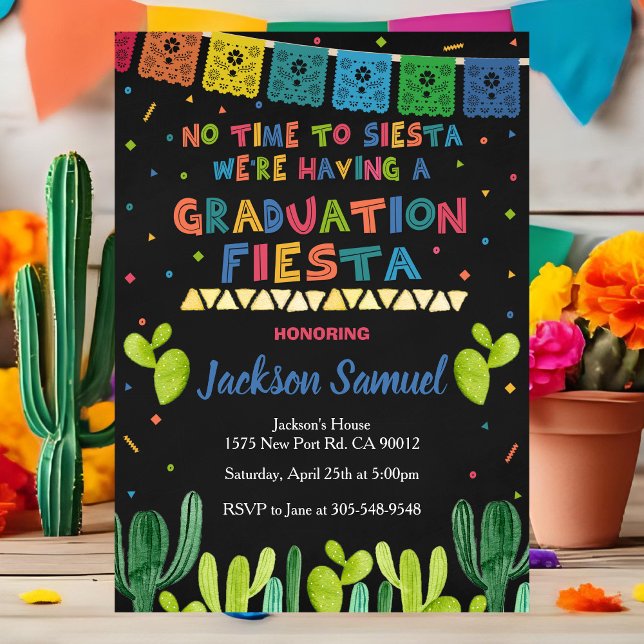 Graduation Mexican Fiesta Invitation Grad Party Inbjudningar (Skapare uppladdad)