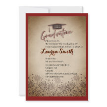 Graduation Modern Graduation Party Invitation