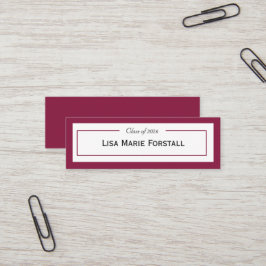 Graduation Name Card Mini Visitkort