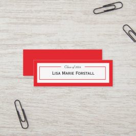 Graduation Name Card Mini Visitkort