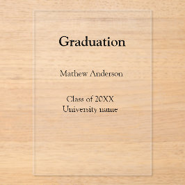 Graduation name class of 20XX university name simp