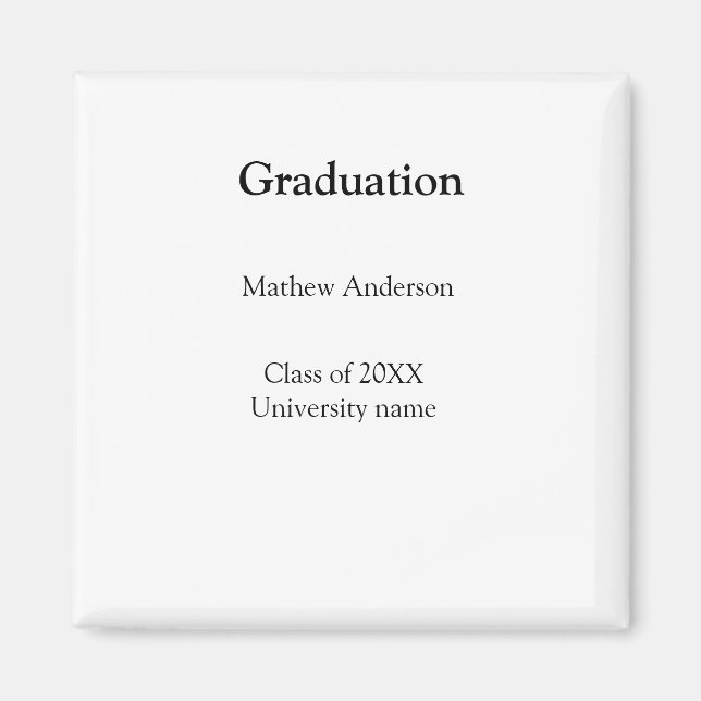 Graduation name class of 20XX university name simp Magnet (Framsidan)