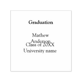 Graduation name class of 20XX university name simp Självfärgande Stämpel