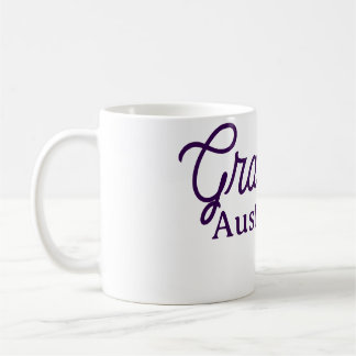 Graduation name purple simple minimal stylish call kaffemugg