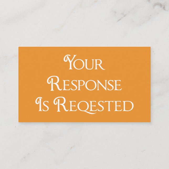 Graduation Orange White RSVP QR Code Response Card Tilläggskort (Baksida)