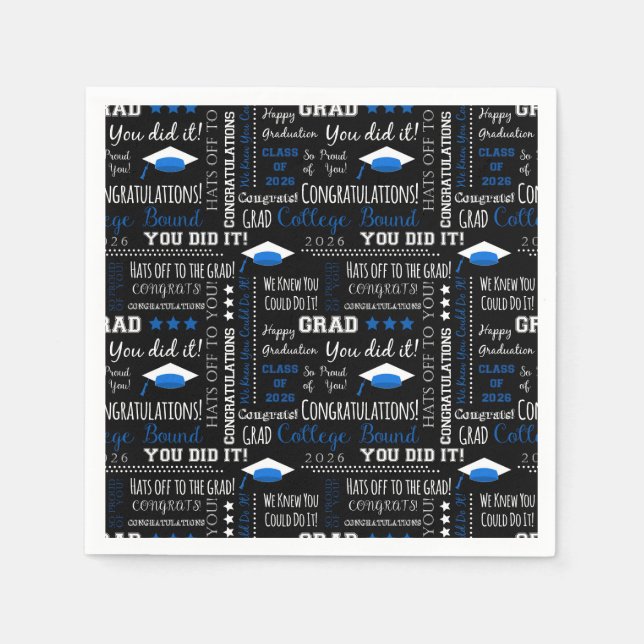 Graduation Paper Napkins Pappersservett (Framsidan)