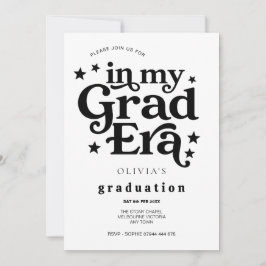 Graduation Party, Class of 2026, Modern Trendy Inbjudningar