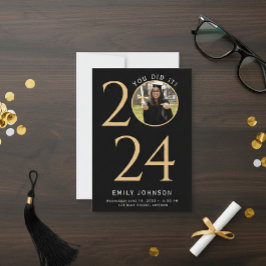 Graduation party, Graduation Announcement Card Tack Kort