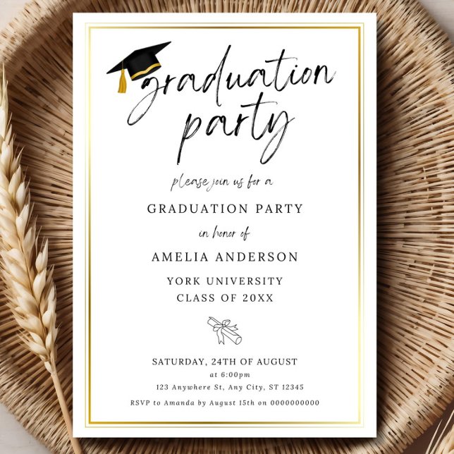 Graduation Party Invitation, Graduation Invitation Inbjudningar (Skapare uppladdad)