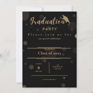 Graduation Party Invitation Inbjudningar