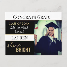 Graduation Party Invitation Post Card Vykort