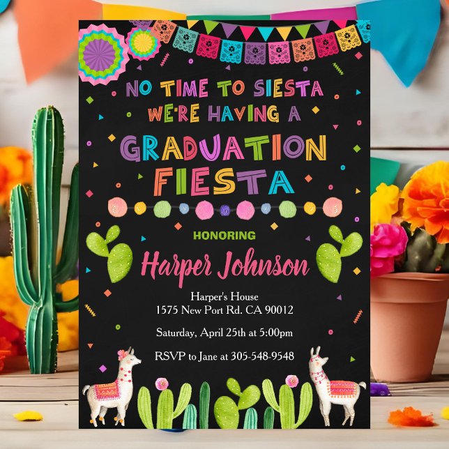 Graduation Party Invite Mexican Fiesta Invitation Inbjudningar (Skapare uppladdad)