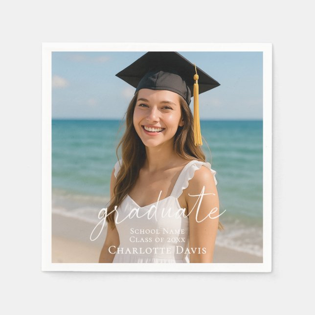 Graduation party photo script  pappersservett (Framsidan)