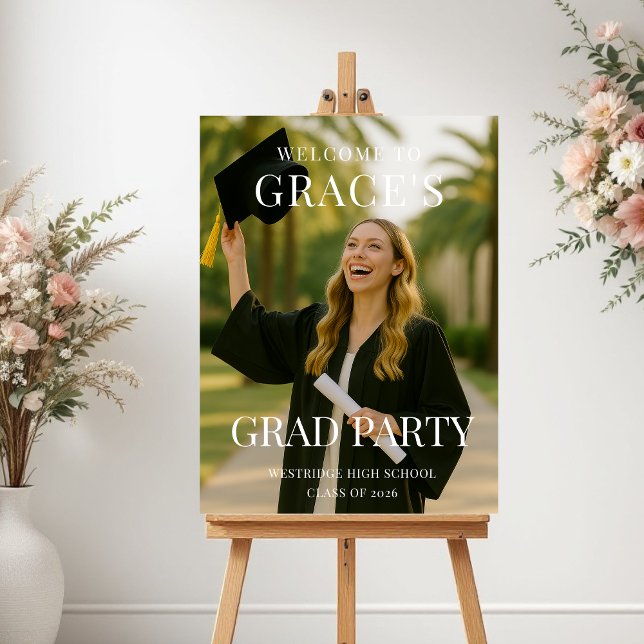 Graduation Party Photo Welcome Poster (Skapare uppladdad)