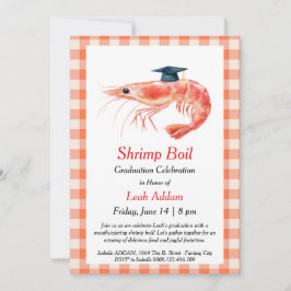Graduation Party Shrimp Boil Invitation Inbjudningar